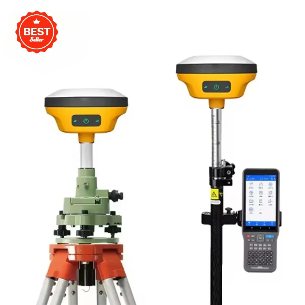 V200 Gnss Receiver Rtk Gps Base and Rover Land Survey Machine, Lightweight and Quick Measurement, IMU Function