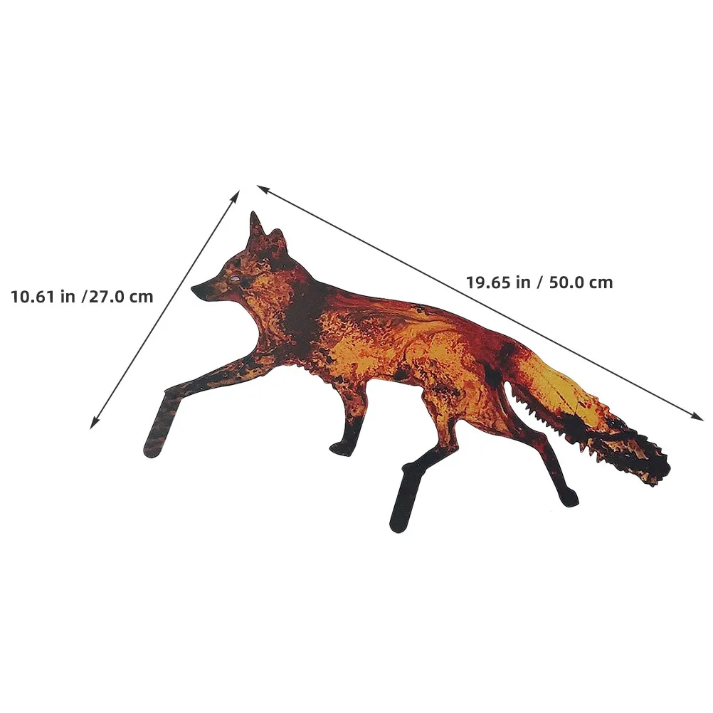 Sign Metal Lawn Stake Outdoor Decorative Animal Ground Ornament Yard Insert Courtyard Decor Stake Ornament