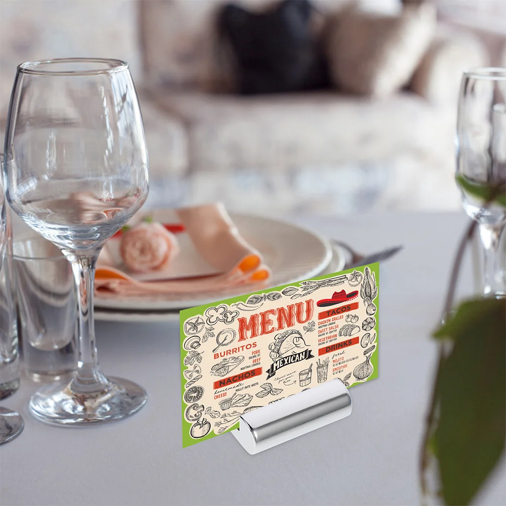 Pince d'affichage de signe de support d'étiquette de prix, étiquettes de pince, pinces de cuisson pour le support de supermarché