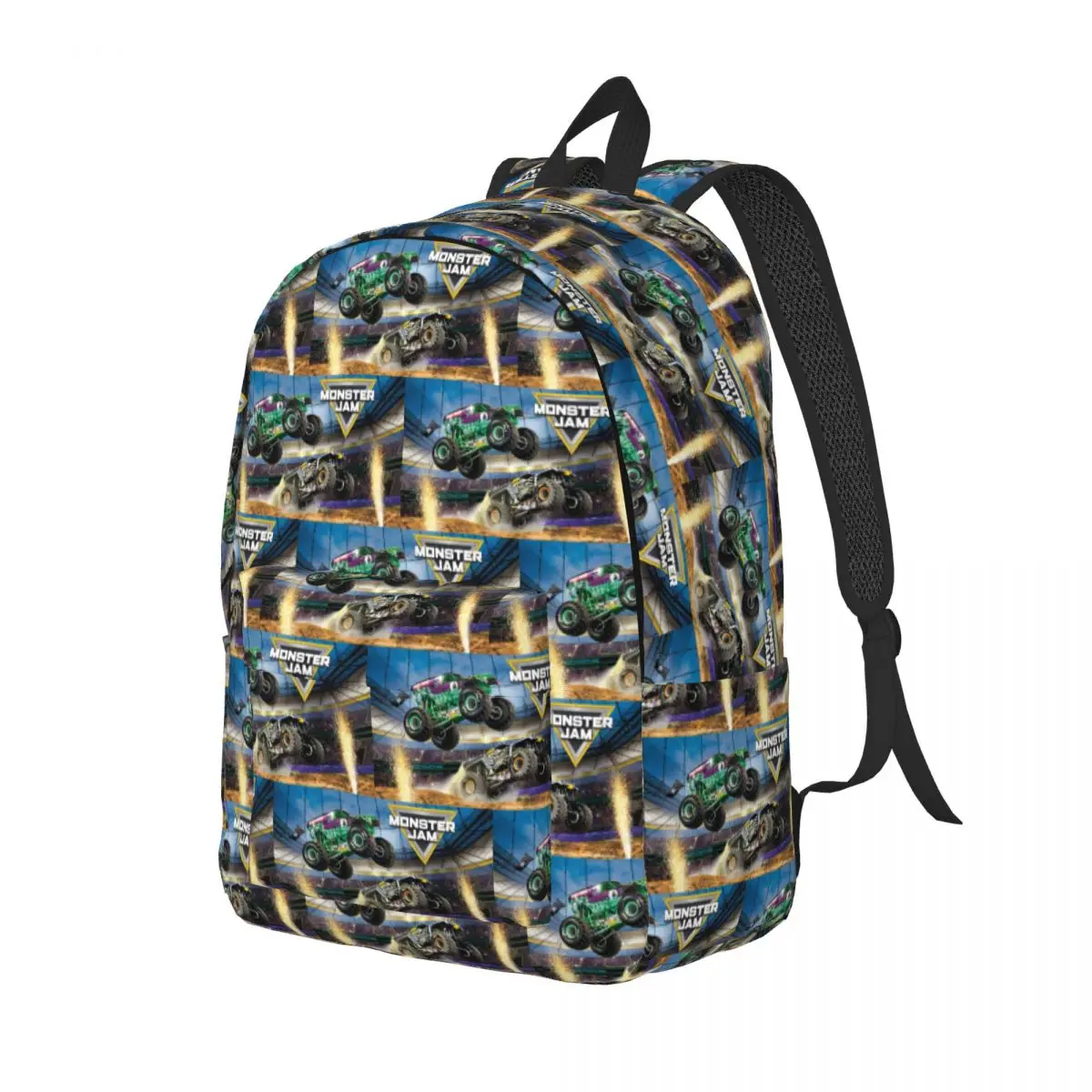 

Classic Monster Jam Pattern Backpack Daypack Large Capacity Children BookBag School Bag Shoulder Bags for Boys Girls