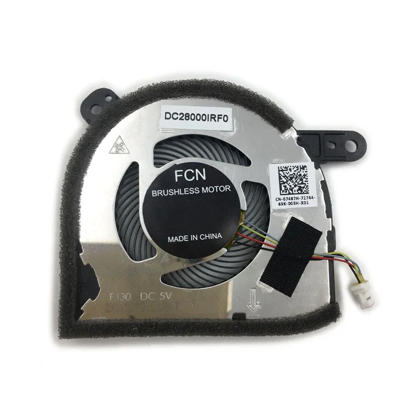 Novo ventilador de refrigeração original da cpu do portátil para dell latitude 12 5290 5280 5285 2in1 cooler 07487h EG50040S1-CC00-S9A dfs1503058r0t fj30