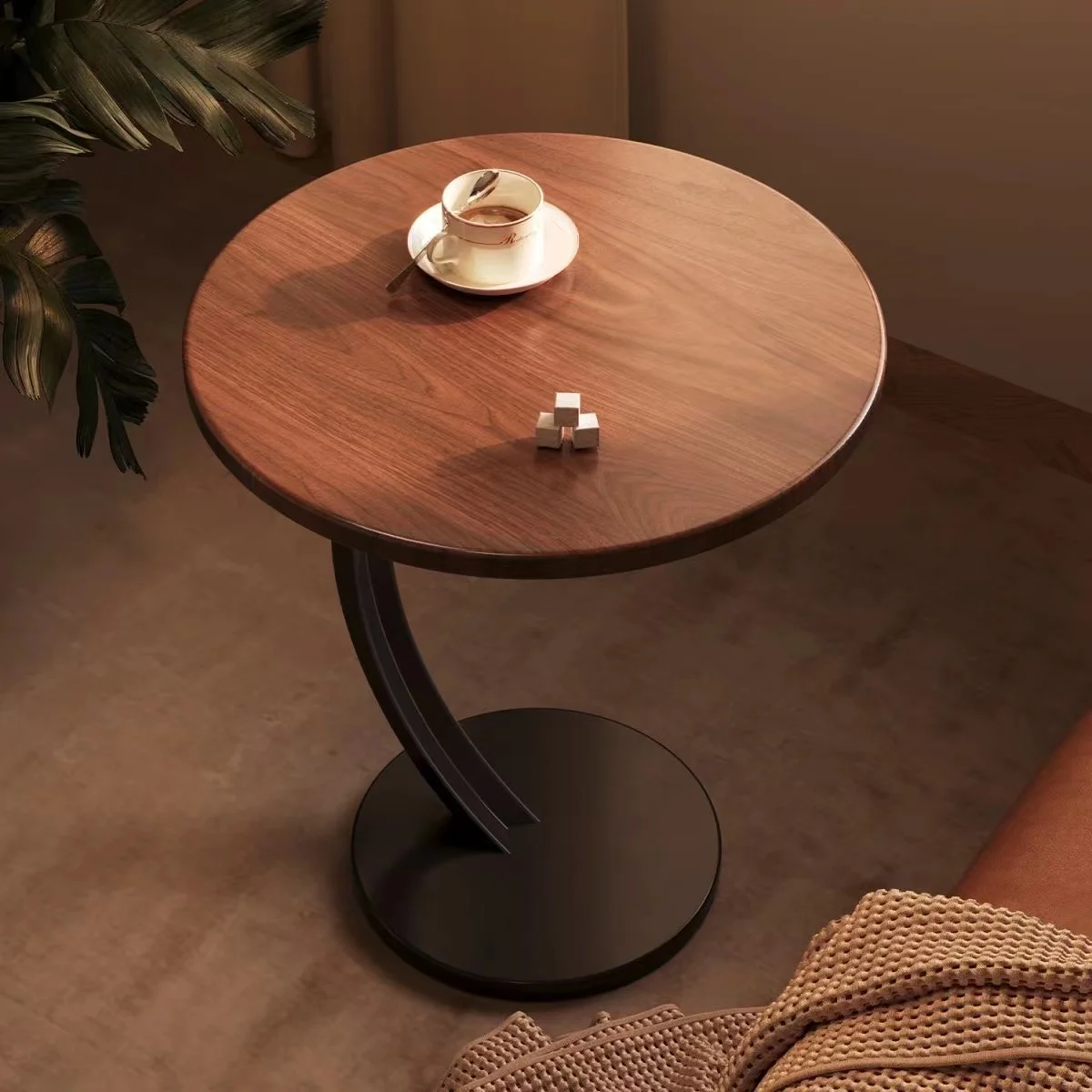 #Contemporary Modern Light Wooden Coffee Table with Metal Legs for Living Room Home Bar Office Dining Kitchen Furniture Park Use