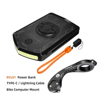 CYCLAMI RVL01 luz de bicicleta faro de ciclismo 5000mAh tipo C lámpara frontal de carga para Garmin XOSS IGS luces de ordenador carga