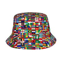 Flagicts 100% Polyester World Flags Caps Hats