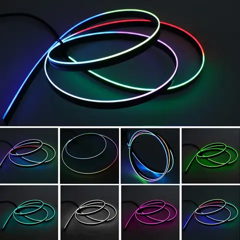 USB 자동차 네온 분위기 조명 스트립 대시 보드 장식 바 원격/음성 제어와 RGB 자동차 인테리어 주변 조명