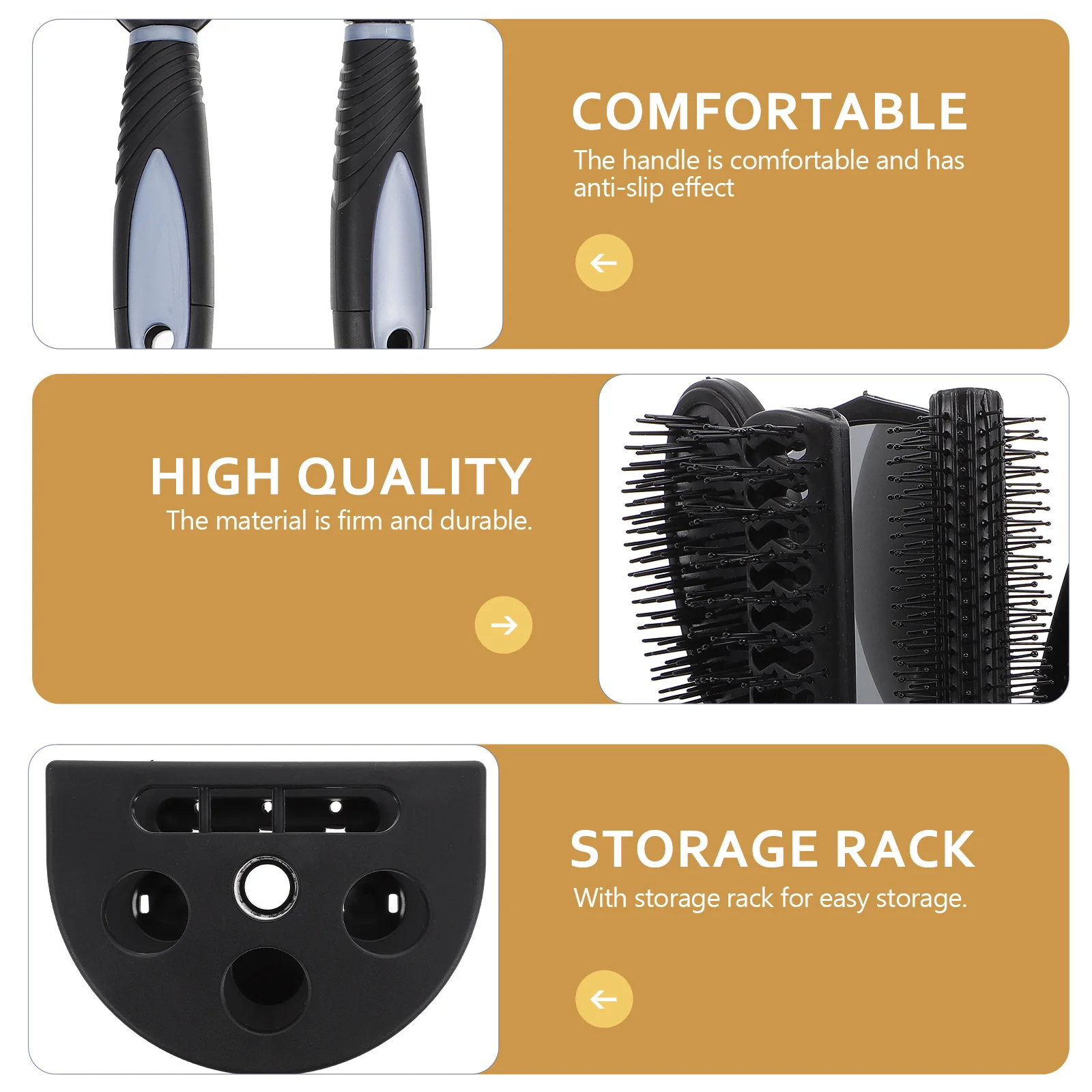 

1Set Airbag Comb Set with Mirror Ergonomic Design Hairdressing Tools for Effortless Styling Scalp Massage Comb Set