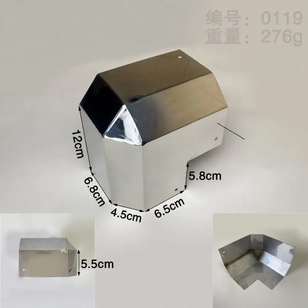 Truck Trailer Box Corner Protector Durable Stainless Steel Guard Bracket For Refrigerated Vehicle Body Structural Hardware