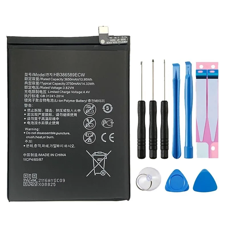 Replacement Battery for Huawei Mate 20 Lite SNE-LX3 SNE-LX1 HB386589ECW 3650 mAh
