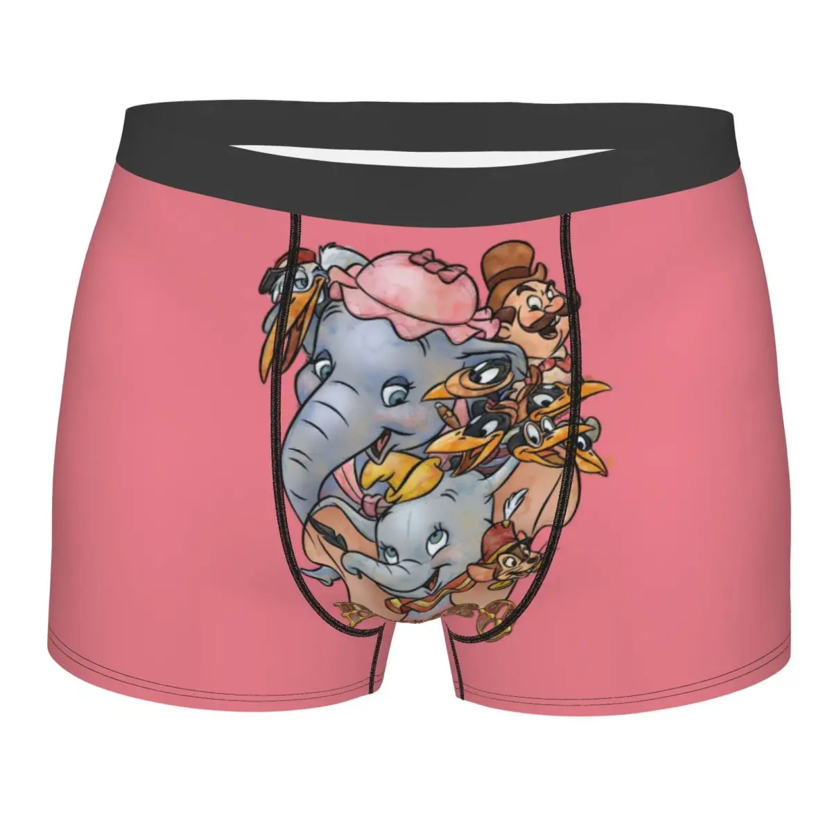 

Нижнее белье с героями мультфильмов Дамбо на заказ, мужские трусы-боксеры с милым слоном, шорты, мягкие трусы