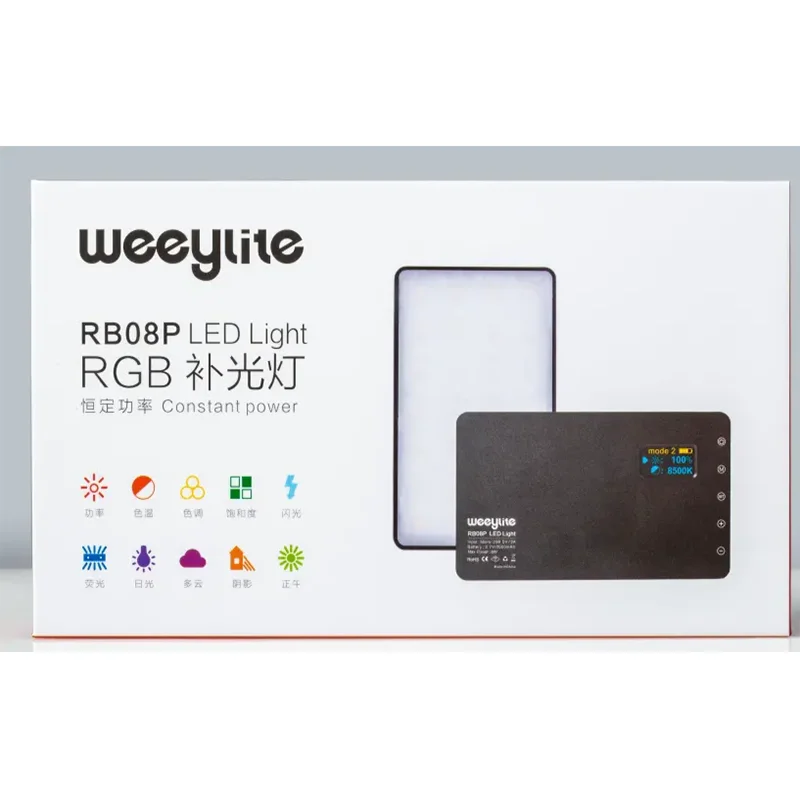 

Viltrox Weeylite RB08P Professional Photographic RGB Color LED Light Widely Used in Portrait Micro Shooting Etc