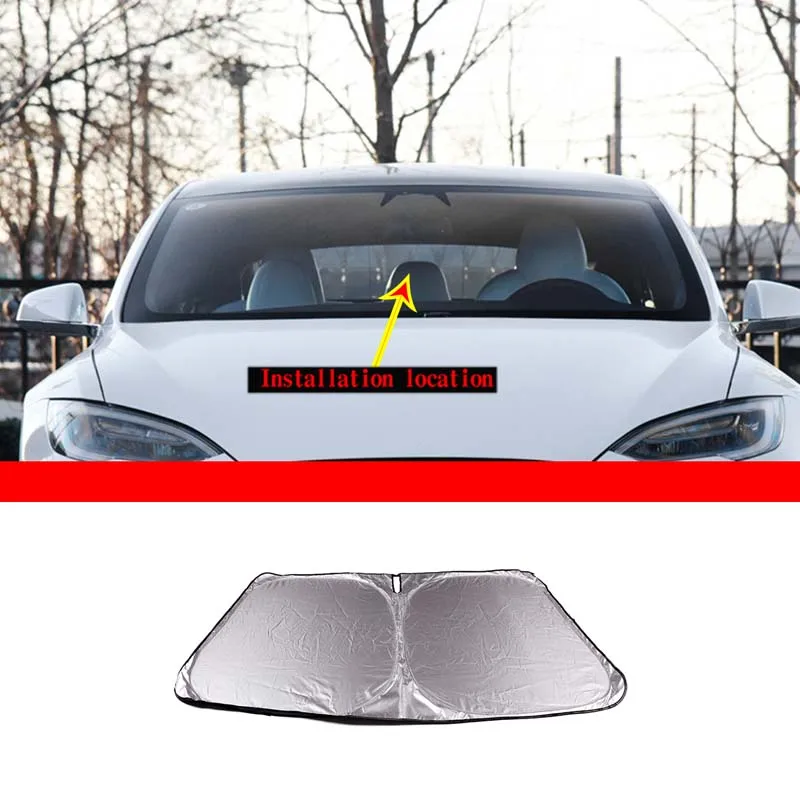 

Car Sun Visor Windshield sunshade Auto Front Window Sun Shade Windshield Visor For Tesla Model3 /Y/X/S Accessories