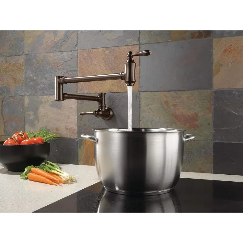 Delta Faucet Traditional Oil Rubbed Bronze Pot Filler Faucet, Delta Pot Filler Oil Rubbed Bronze