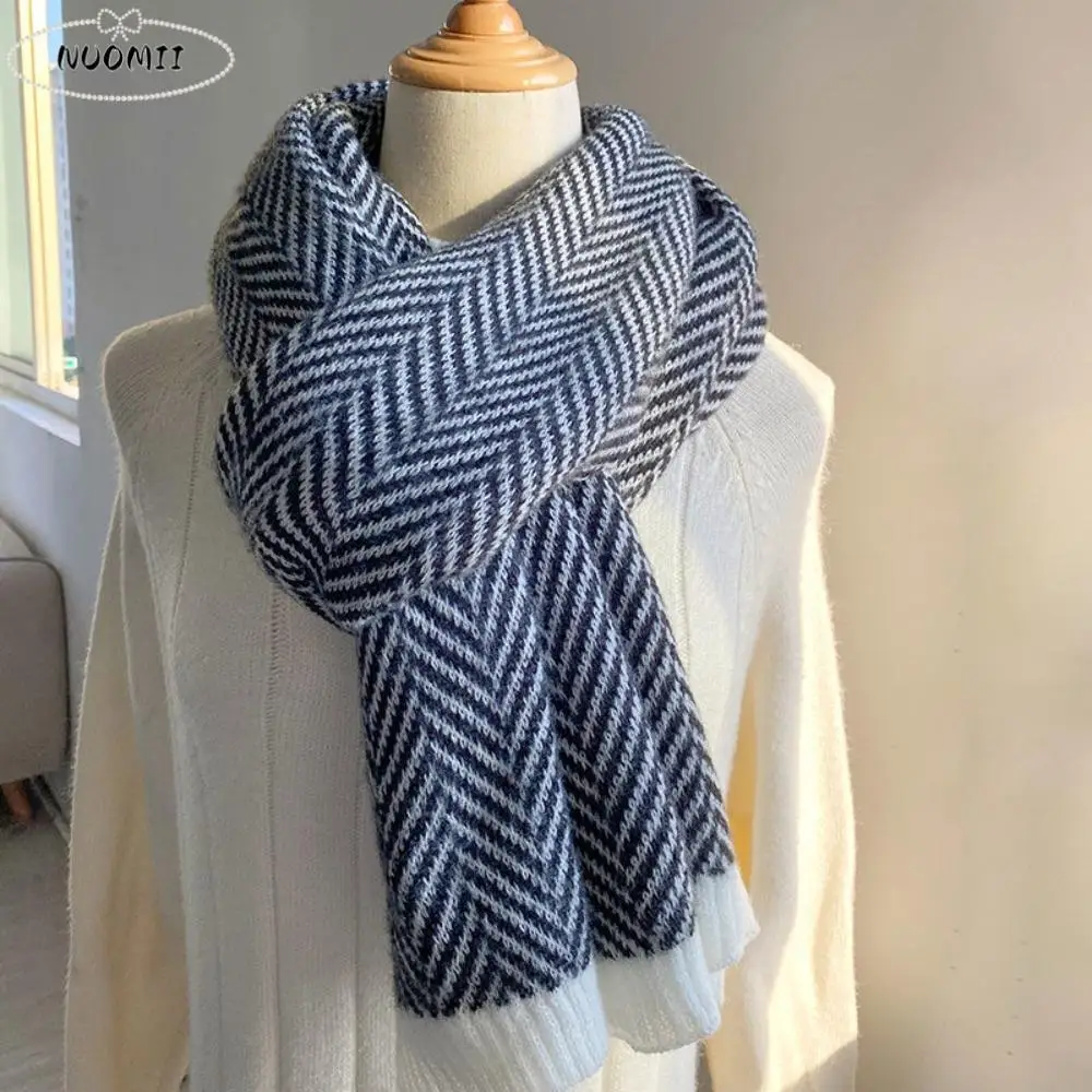 

Retro Plush Imitate Cashmere Wool Scarf Thicken Soft Winter Cashmere Scarves Warm Korean Style Long Shawl Women