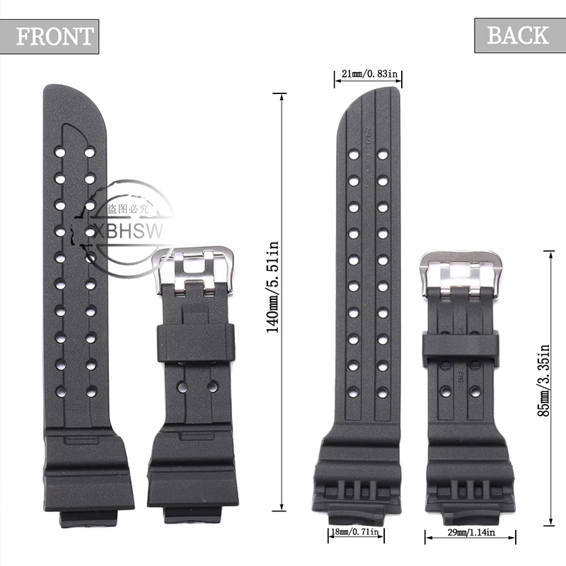 Nhựa Dây Đeo Dây Thích Hợp Cho Đồng Hồ GWF-A1000 D1000 Cho Frogman Vòng Tay Nam Đen Vòng Tay Kim Loại Thép Không Gỉ bình Giữ Nhiệt