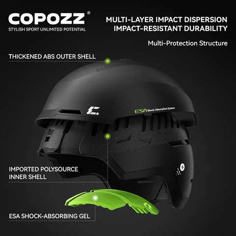 COPOZZ Зимний лыжный шлем для взрослых
