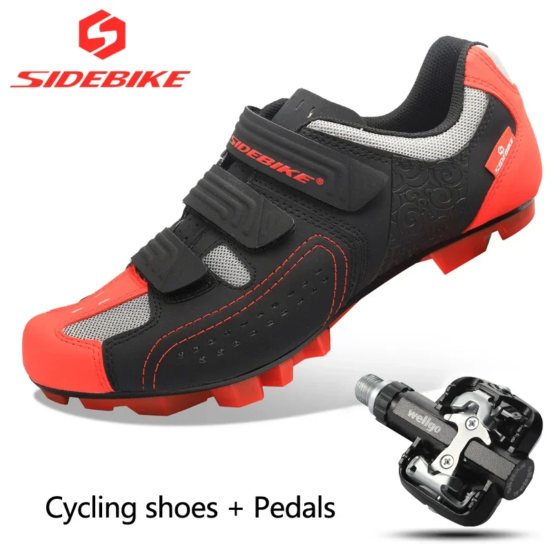 Sidebike MTB cycling shoes cycling athletic professional and pedal sets including pedals