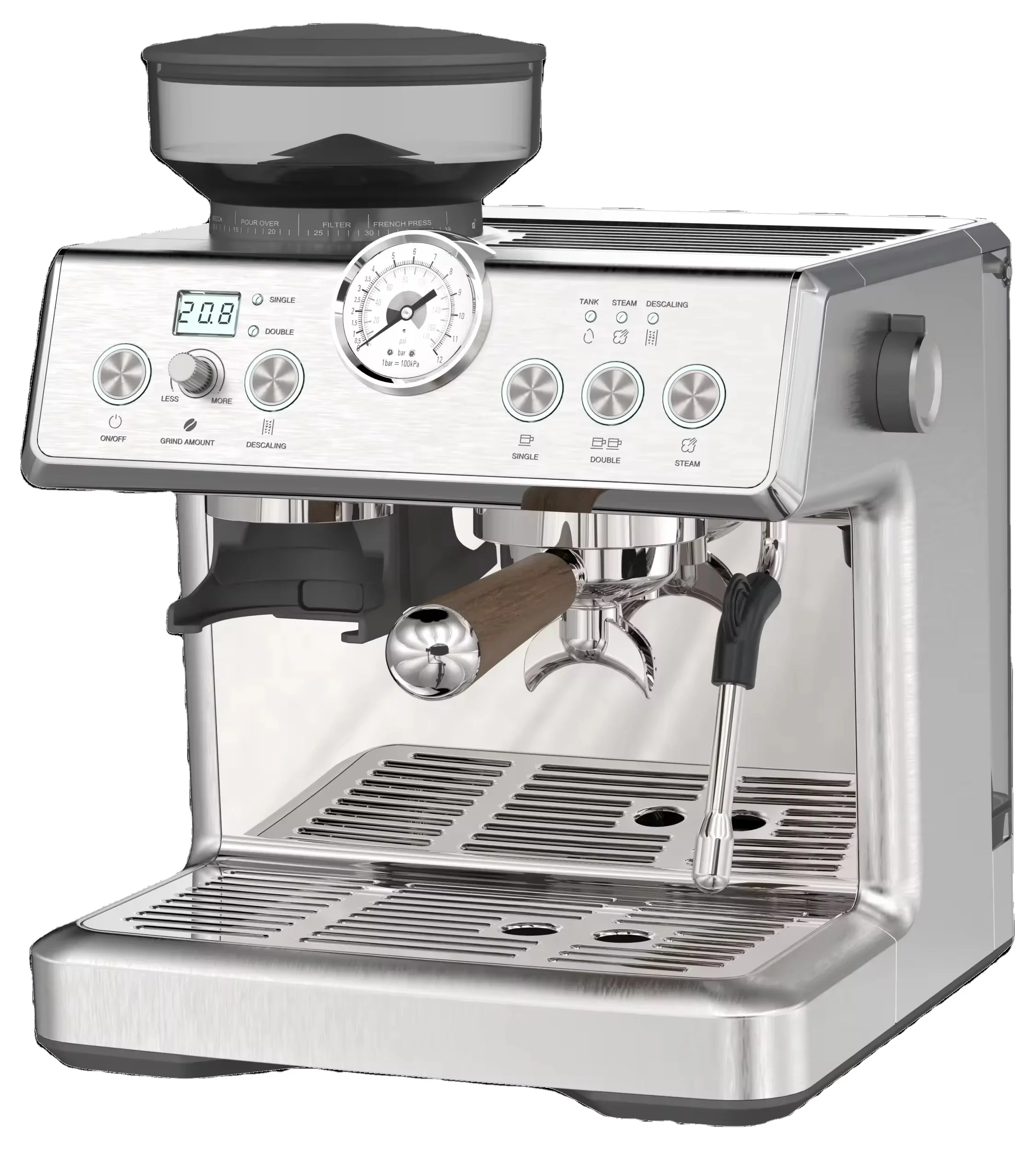 Bar Espresso Makers With Milk Frothing Steam Stick Lattes And Cappuccino OEM Espresso Makers For Home