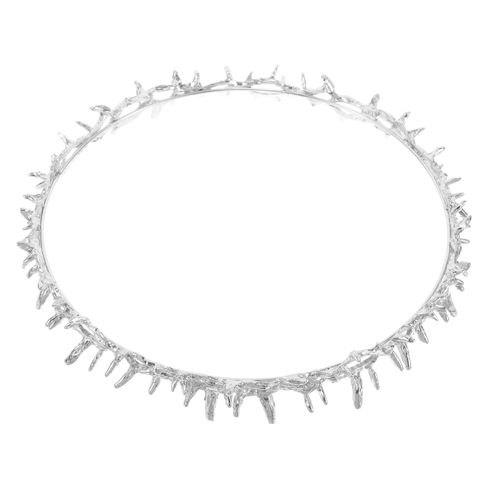

Party Crown Hair Accessories Silver Thorn Mens Women Renaissance Barbed Wire Crowns Goddess Prom King Cosplay