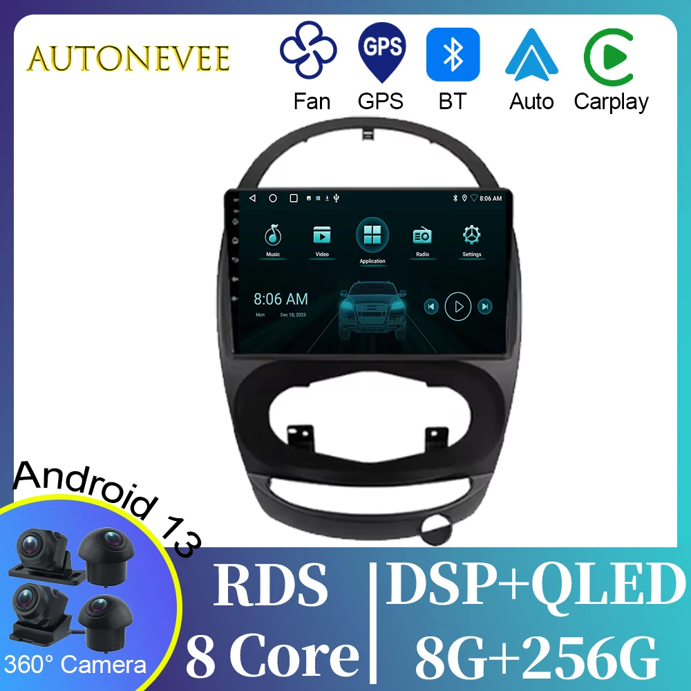 Android Auto For Chery Riich M1 Riich M5 Riich X1 Xcross IndiS S18 Beat DR 2009 - 2016 Car Multimedia Video Player Navigation BT