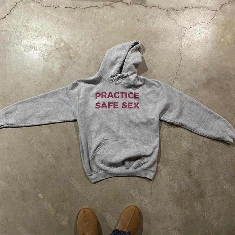 

Street punk casual women's hooded sweatshirt with letter print hip-hop Y2K retro fashion versatile loose-fitting sweatshirt tops