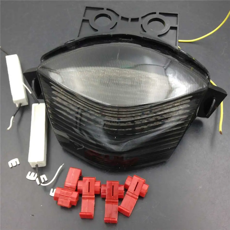 

For 2006 2007 2008 Kawasaki Ninja 650R / EX650 / ER-6f Motorcycle LED Tail Brake Light Turn Signal Lights Bike Clear / Smoke