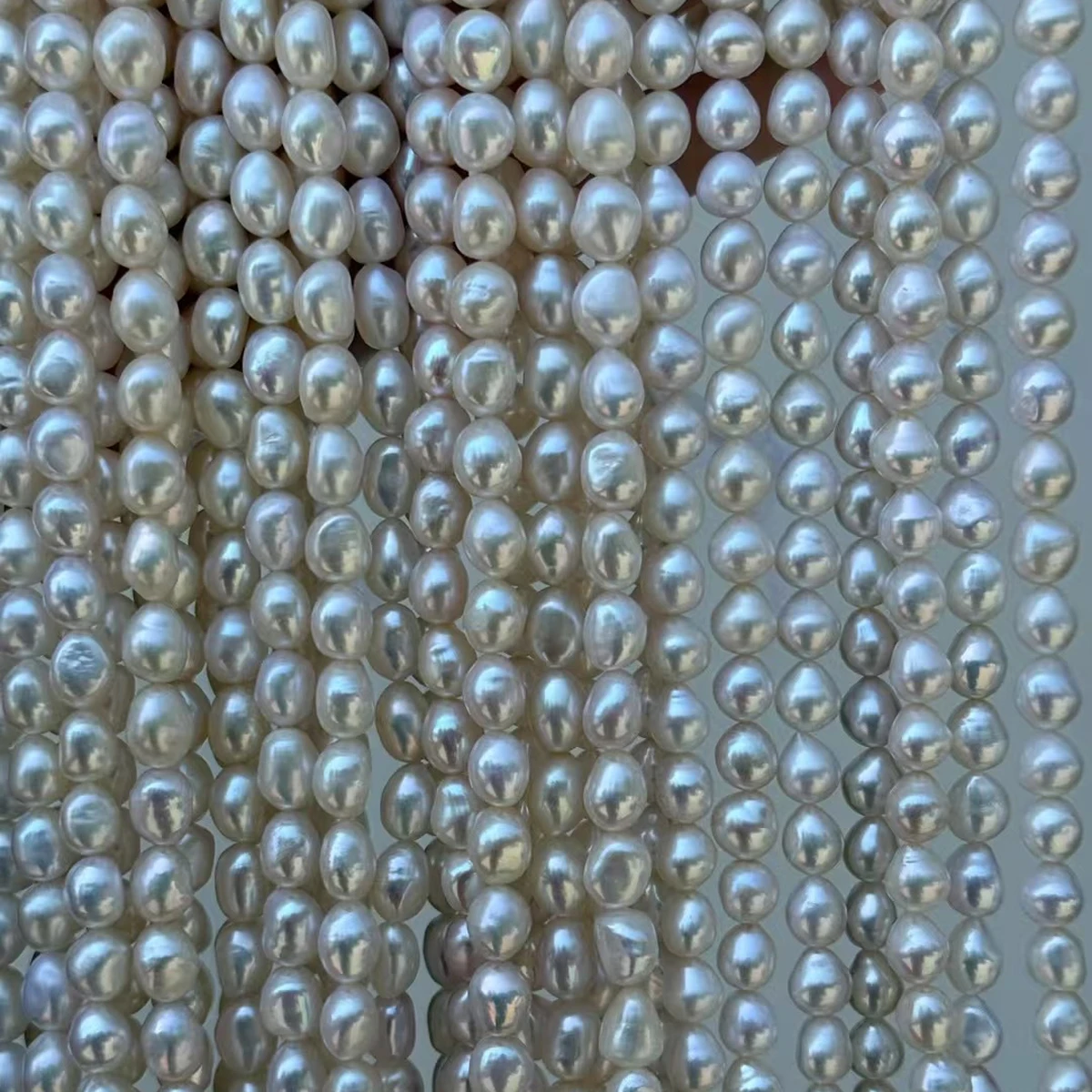 Natural Freshwater Pearl Beads 8.5-9.5mm Small Stone Shape for DIY Jewelry Making Suitable for Necklace And Bracelet Accessories