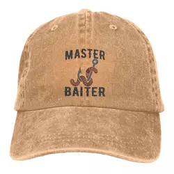 Master Baiter Funny Fisherman Gorras de béisbol clásicas Gorra con visera Sombreros para hombres y mujeres