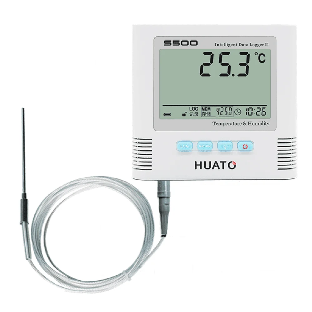 HUATO S520-ET Alarm Temperature Data Logger Temperature Measurement Range -40~+85C