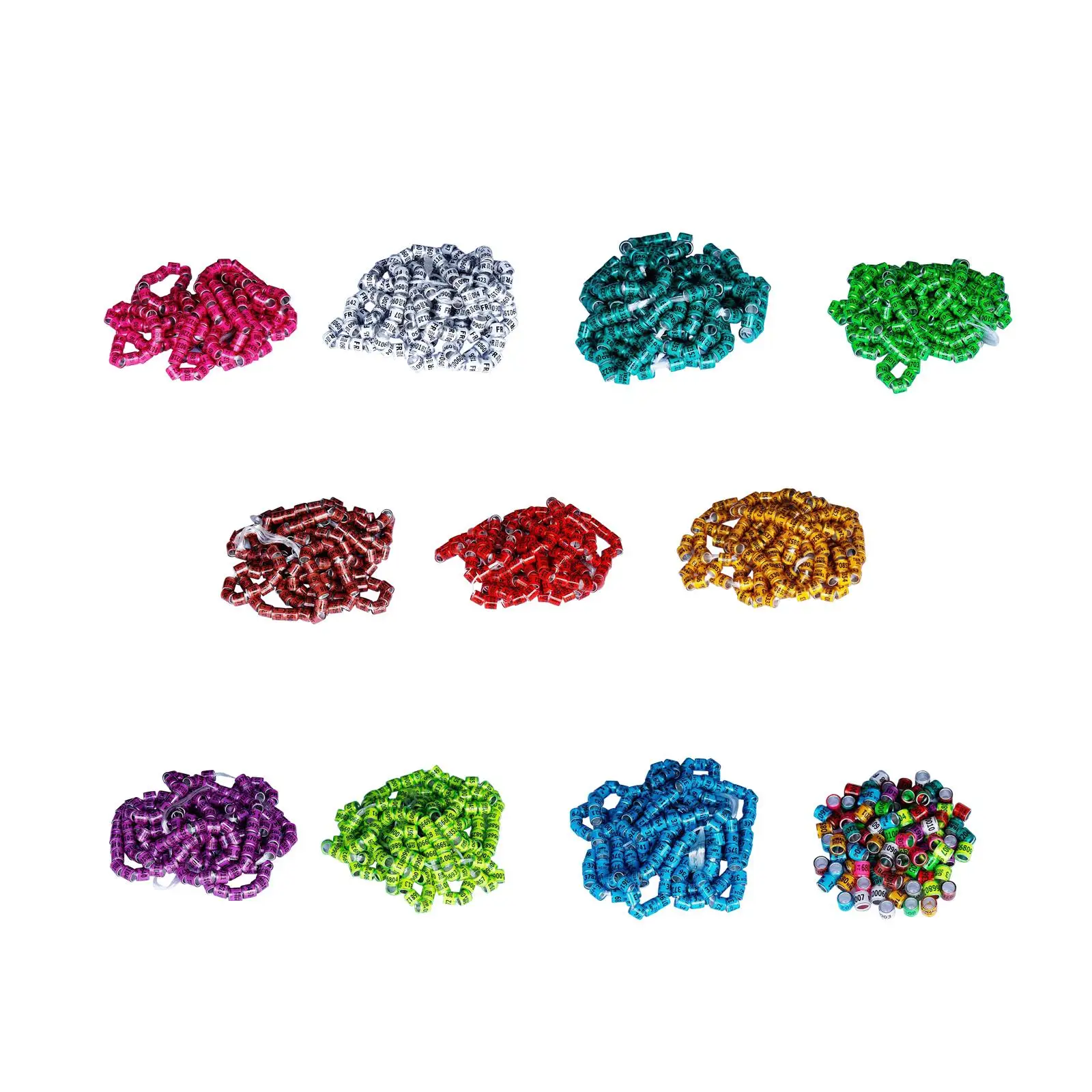 Anillos de identificación para palomas – Set profesional de aluminio numerado - imagen 3
