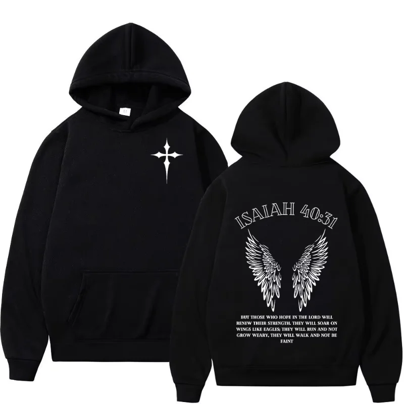 

Christian Jesus Faith Over Fear Bible Verse Hoodies Men's Women High Quality Sweatshirts Fashion Vintage Pullovers Streetwear