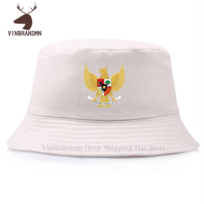 National emblem of Indonesia Garuda Pancasila baseball cap summer outdoor visor bucket hats New fashion 100% cotton fishing hats