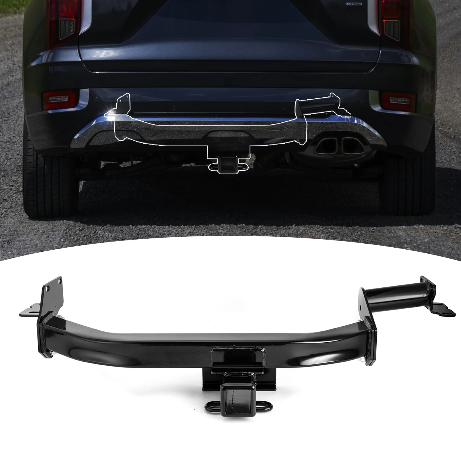 

For Hyundai Palisade All 2020-2025 Class 3 Trailer Hitch 2" Receiver 5000 LBS Fit Ball Mounts, Hitch Mounts, Cargo Racks