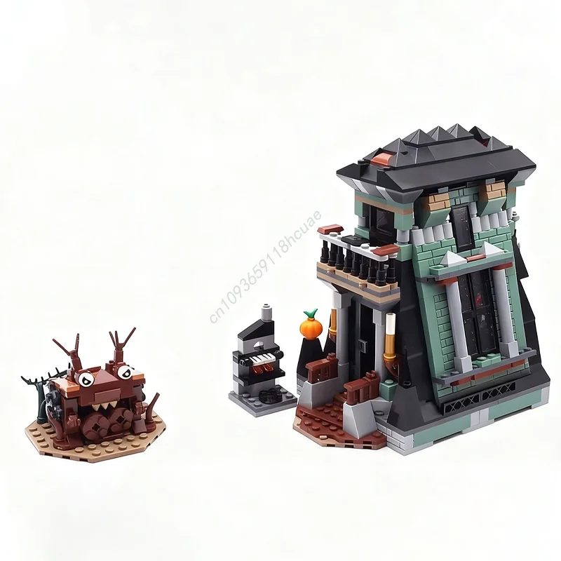 

712pcs MOC Haunted AFrame House nan Model Building blocks idea creative Kids craft toys Education Christmas gifts