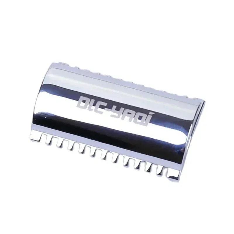 YAQI 0.20mm Blade Gap Chrome Color Open Comb Shaving Razor Head For Mens Lightweight Minimalism Safety Razor For Male