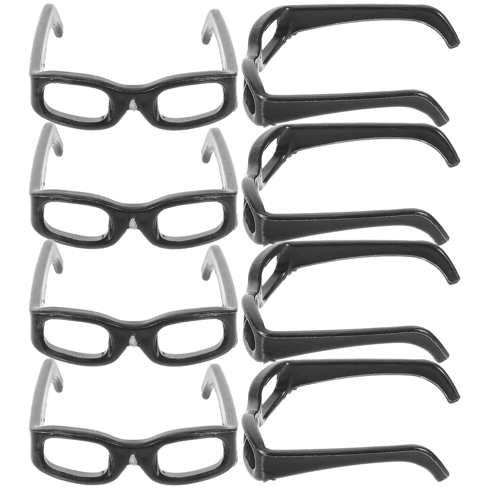 60 Pcs Mini Glasses Sunglasses Accessories DIY Eyeglasses Eyewear Plastic for Props Dolls Toy