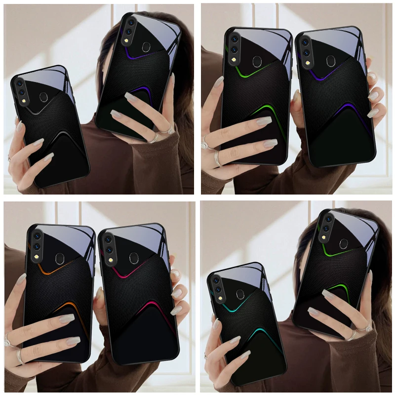 

Dark Night Carbon Pattern For Samsung Galaxy A20 A20s 21s A22 A23 A24 A25 A26 A42 A90 A50 A55 52s A56 A70 71 72 glass phone case