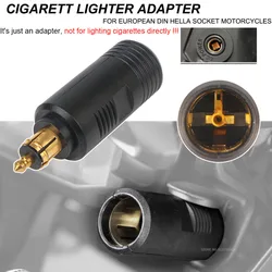 EU Plug Cigarette Lighter Female Converter to Motorcycle Adapter Charger For DIN Hella Socket For BMW R1200GS R1250GSA For Honda