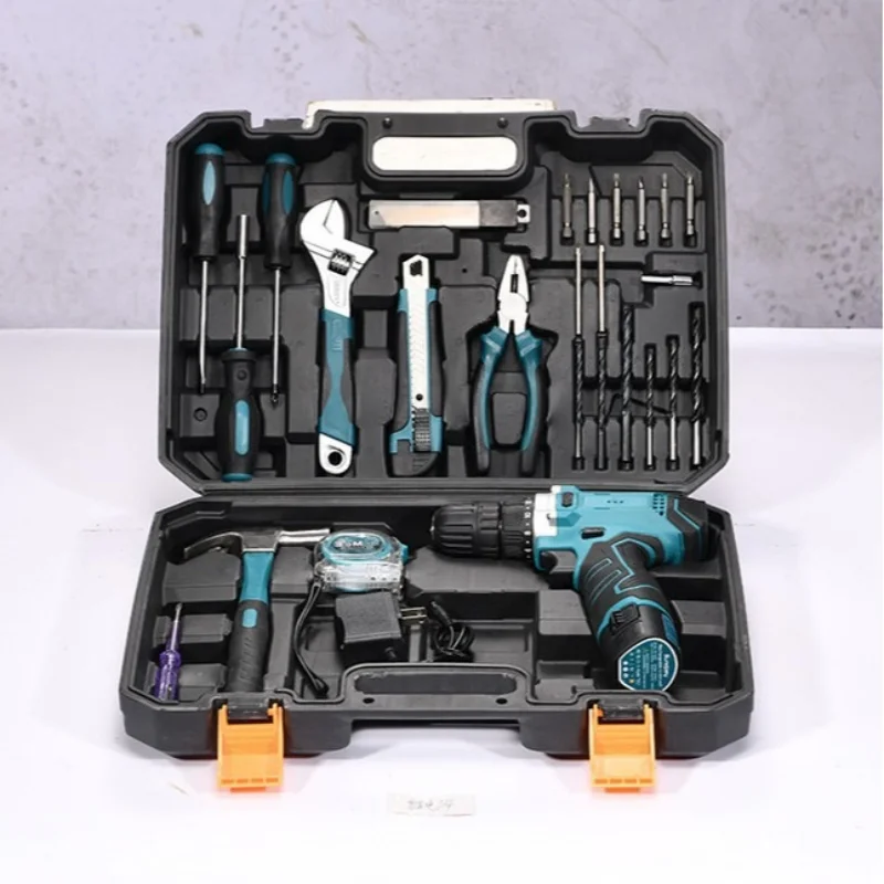 ZTEM Tool box Power Tool Sets Multifunctional Hardware Electric Drill Screwdriver Automotive Tools Kit Set Complete Kit Toolbox