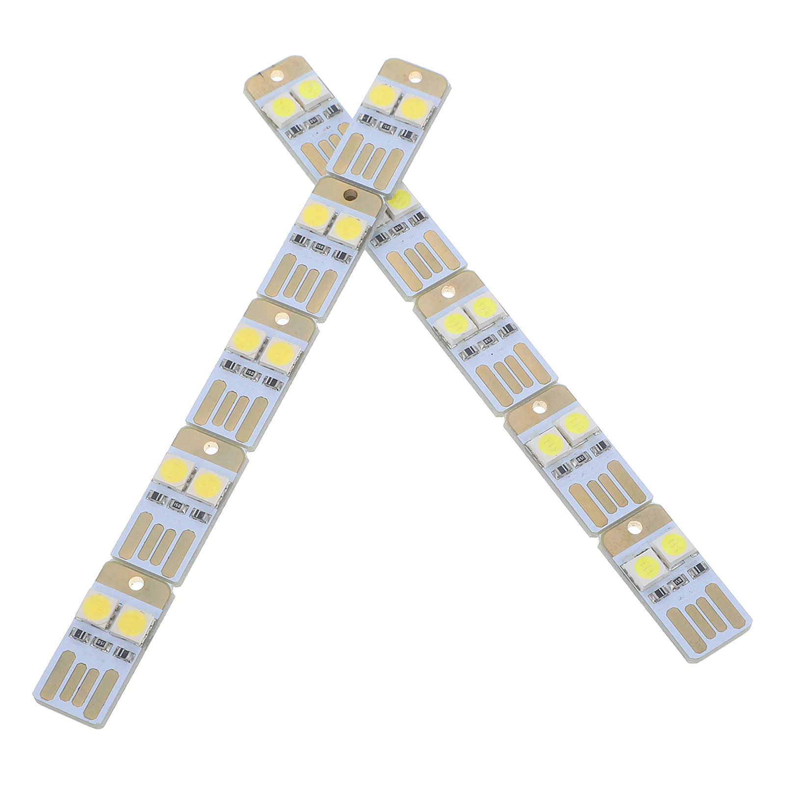 

10Pcs USB Mini Night Light Double-Sided Pluggable LED Lamp Portable Power Supply for Camping and Desktop Use Power Supply Lamp