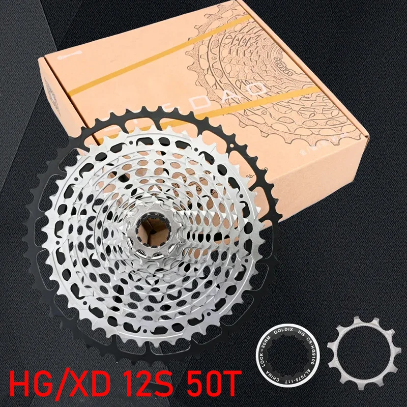 

GOLDIX HG XD 12-скоростная кассета Mountian Bike 12s 10 50t 11 50t 12-скоростная звездочка свободного хода для сверхлегкой кассеты SHIMANO SRAM