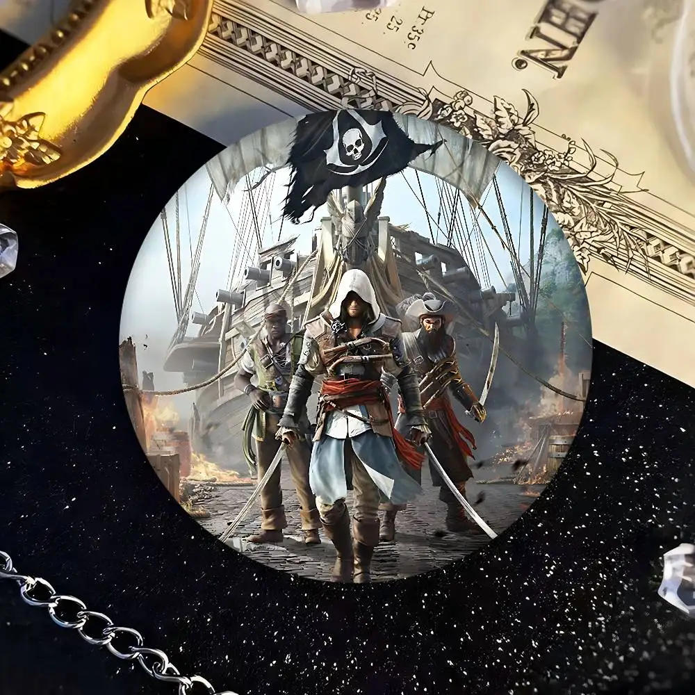 لعبة قاتل S العقيدة دبابيس الإبداعية مضحك جولة المفاجئة في بروش شارة ظهره قبعة اكسسوارات مجوهرات هدايا لصديق #6