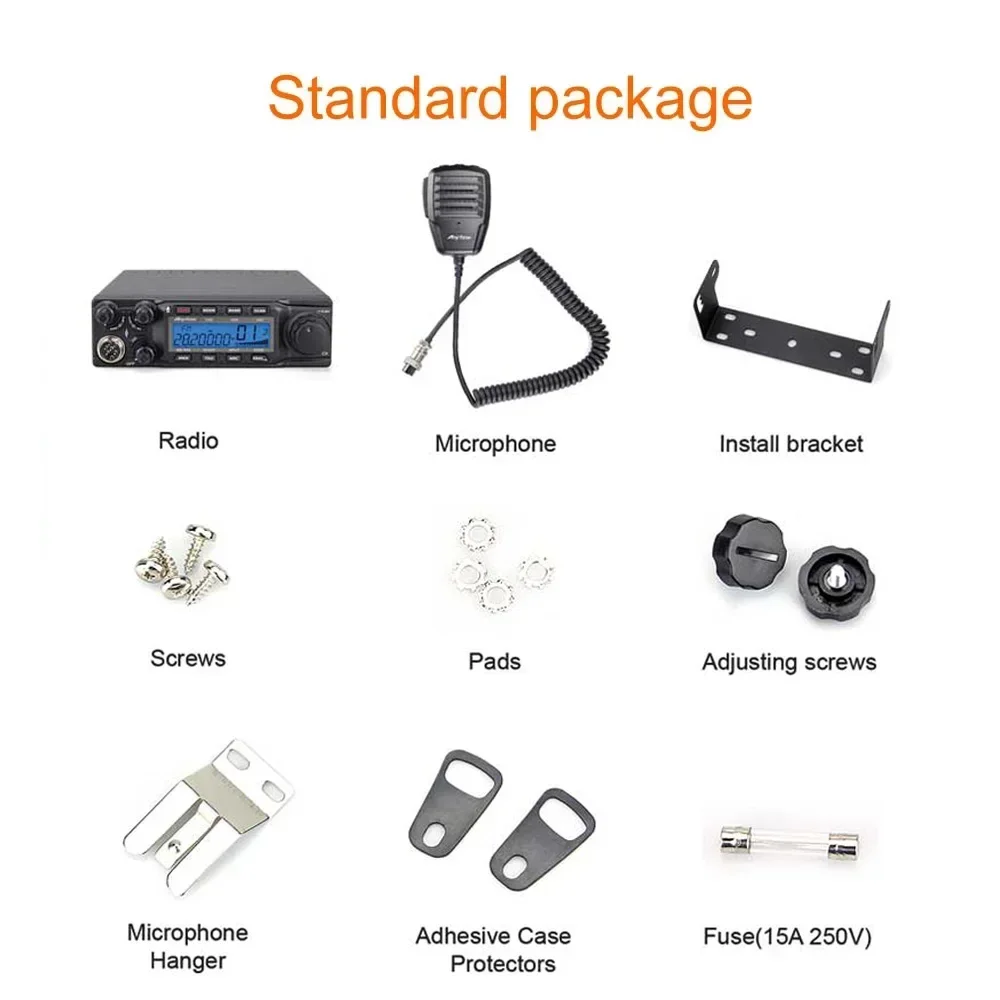 ANYTONE AT-6666PRO CB Radio 28.000 - 29.700 Mhz 40 canales CTCSS / DCS Transceptor móvil AM/FM/SSB Radio de 10 metros