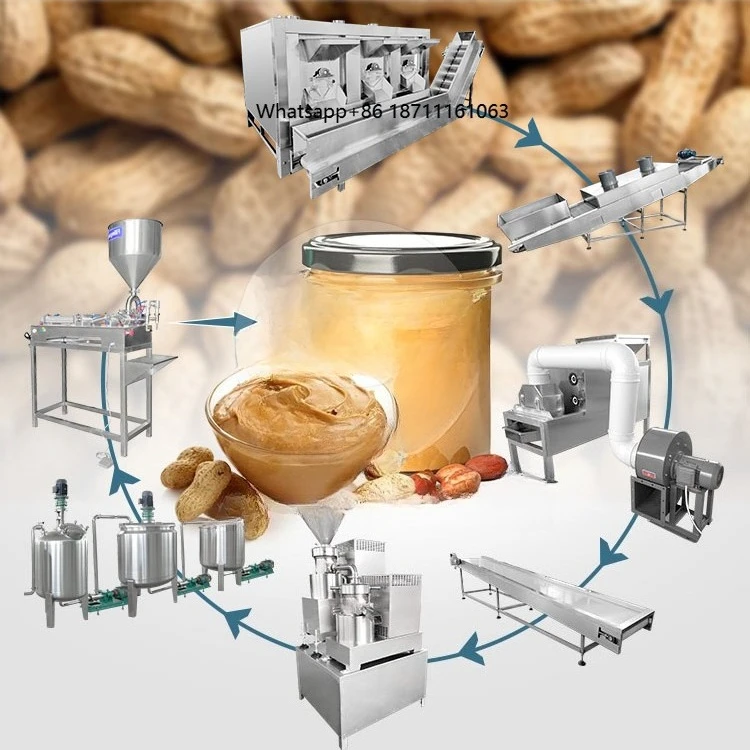 ORME Industrial Full Automatic Nut Butter Make Manufacturer Hazelnut Paste Production Line for Peanut Butter