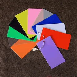 50pcs Rectangle Blank Plastic Tags Merchandise PVC Price Tags Waterproof Plastic Identification Hang For Small Business
