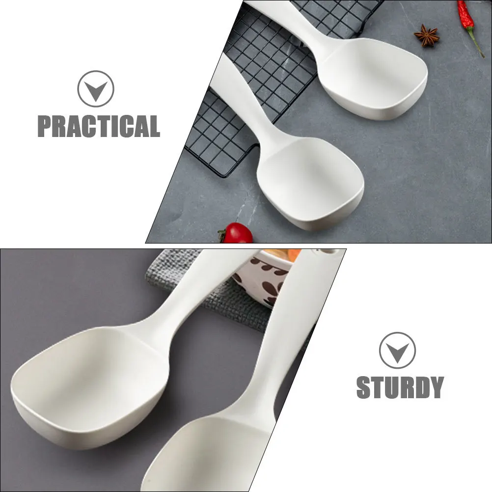 

Soup Ladle with Long Handle Ergonomic Design for Easy Scooping of Soup Porridge Rice Heavy Duty PP Material Kitchen Dining