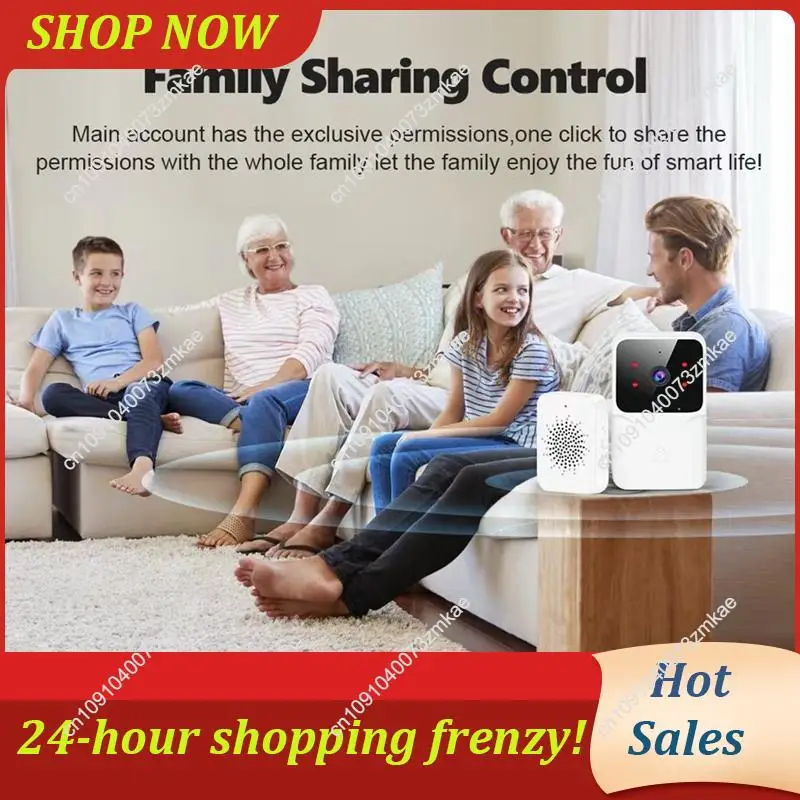 Daily Sale Wireless Wifi Doorbell Tuya Home Doorbell With Camera DC AC Battery Powered Camera Bell Feature