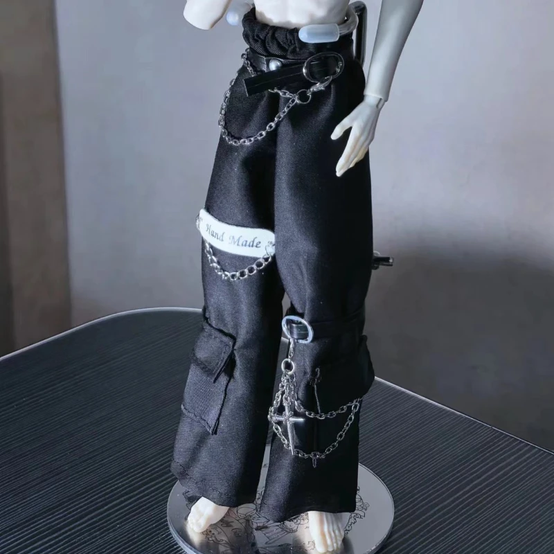 

1/4 1/6 Doll's Clothes Black Long Pants for 45/30cm male female Bjd Doll Dress Up Toys Play House Gift Doll Accessories, No Doll