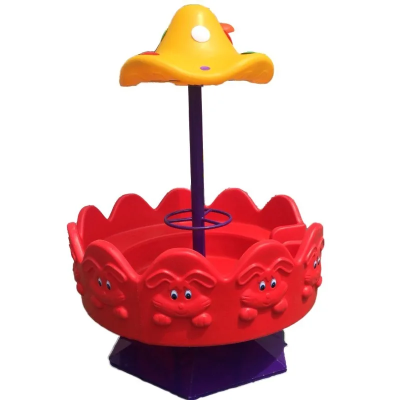 New carousel, kindergarten mushroom swivel chair, plastic outdoor large toy outdoor amusement boat