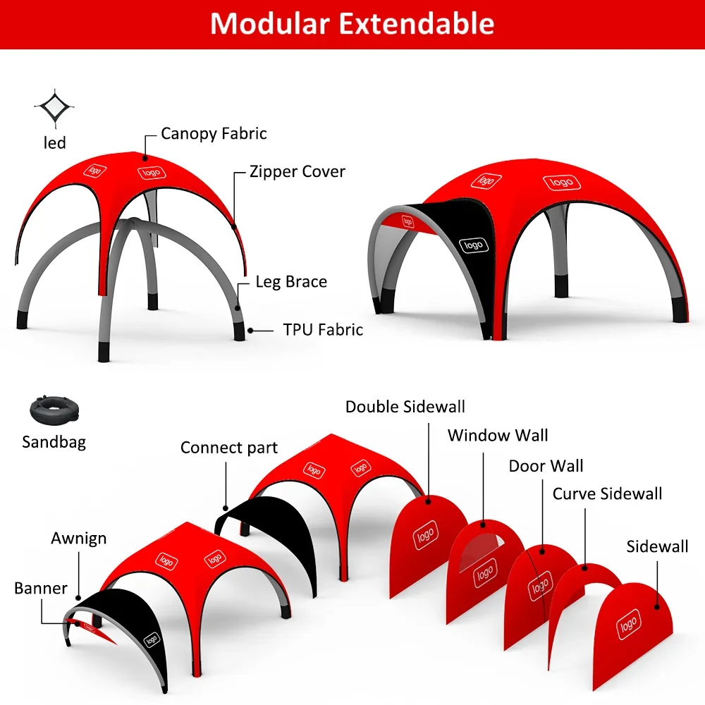 Sports activities Waterproof inflatable dome tent Shade tent