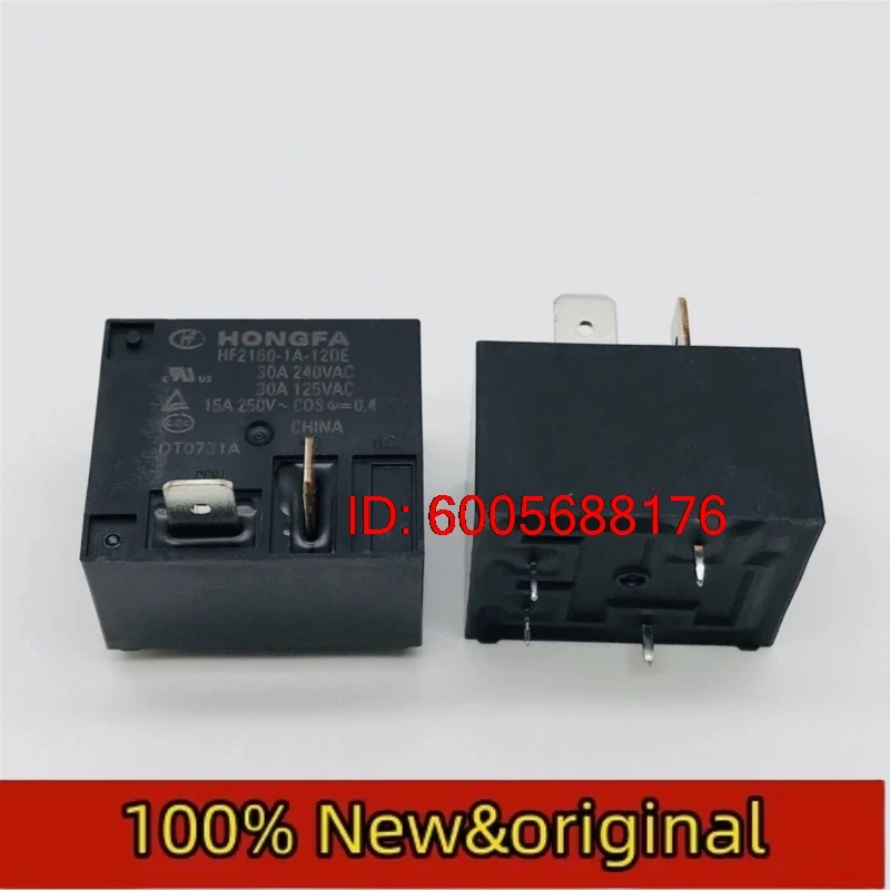 10PCS Hongfa relay HF2160-1A-12DE 4-pin group normally open 30A240VAC T93 SLI Original & Brand New